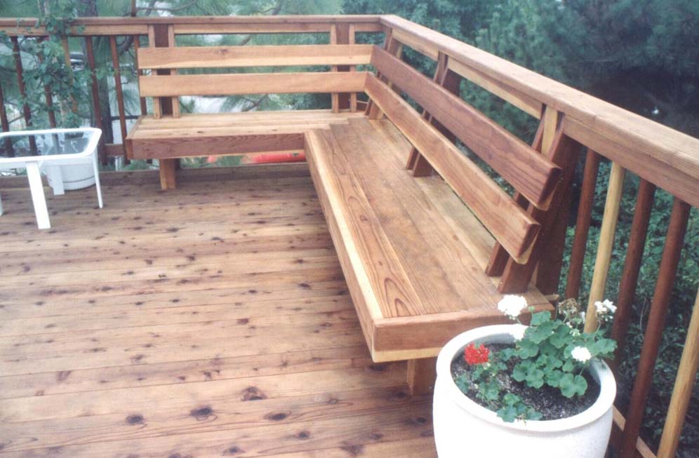 Deck In-Built Bench