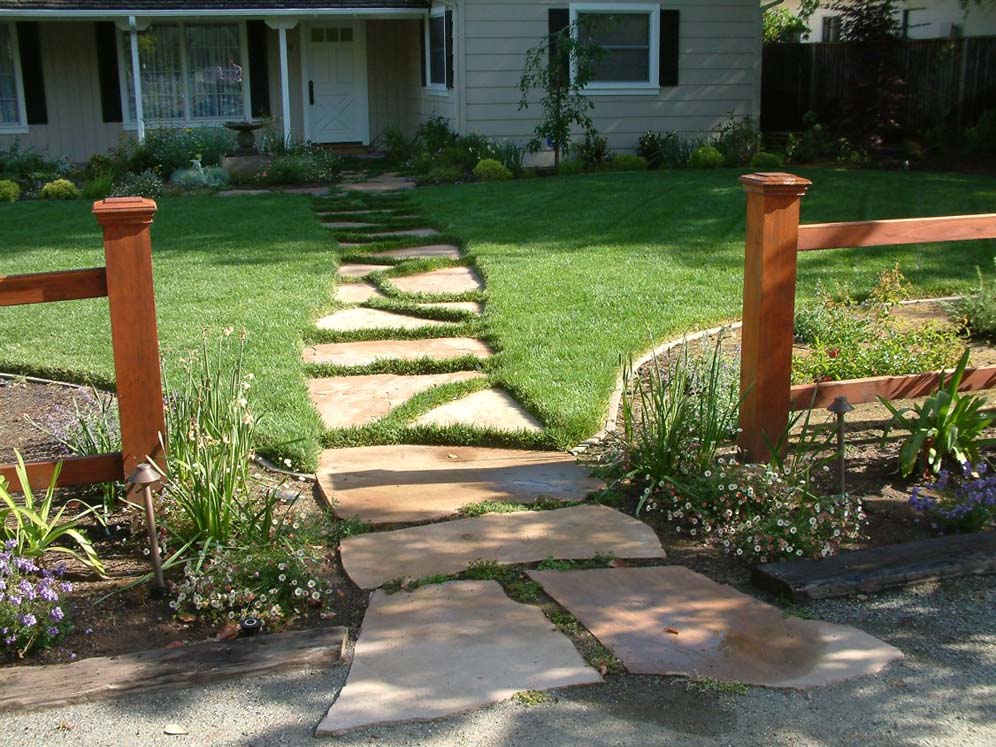 Split Rail Fencing and Walkway